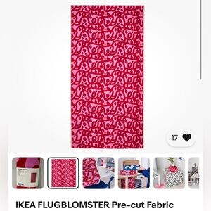 ISO ikea precut fabric flugblomster
